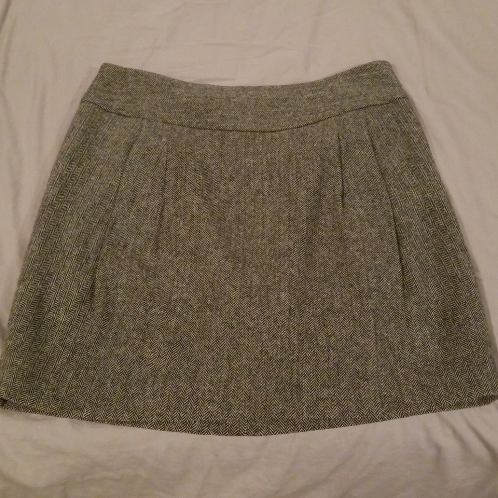 Ann Taylor Loft Wool Mini Skirt